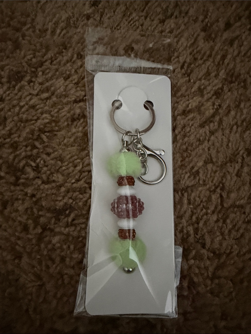 Handmade Football Inspired Keychain